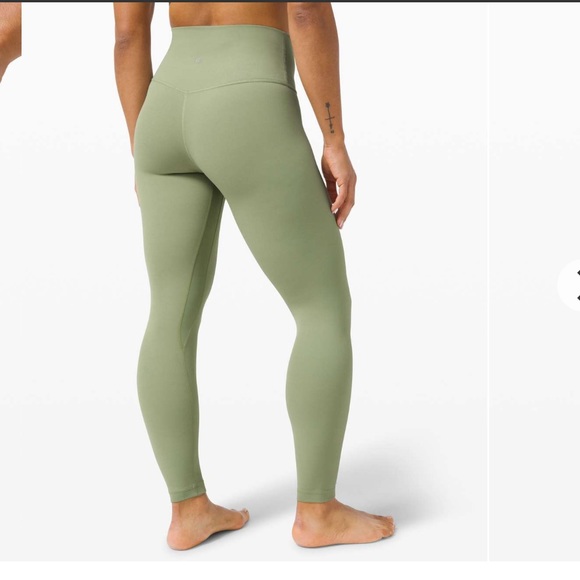 Lululemon Align Pant 25". Size 4. Willow Green. - Picture 2 of 6